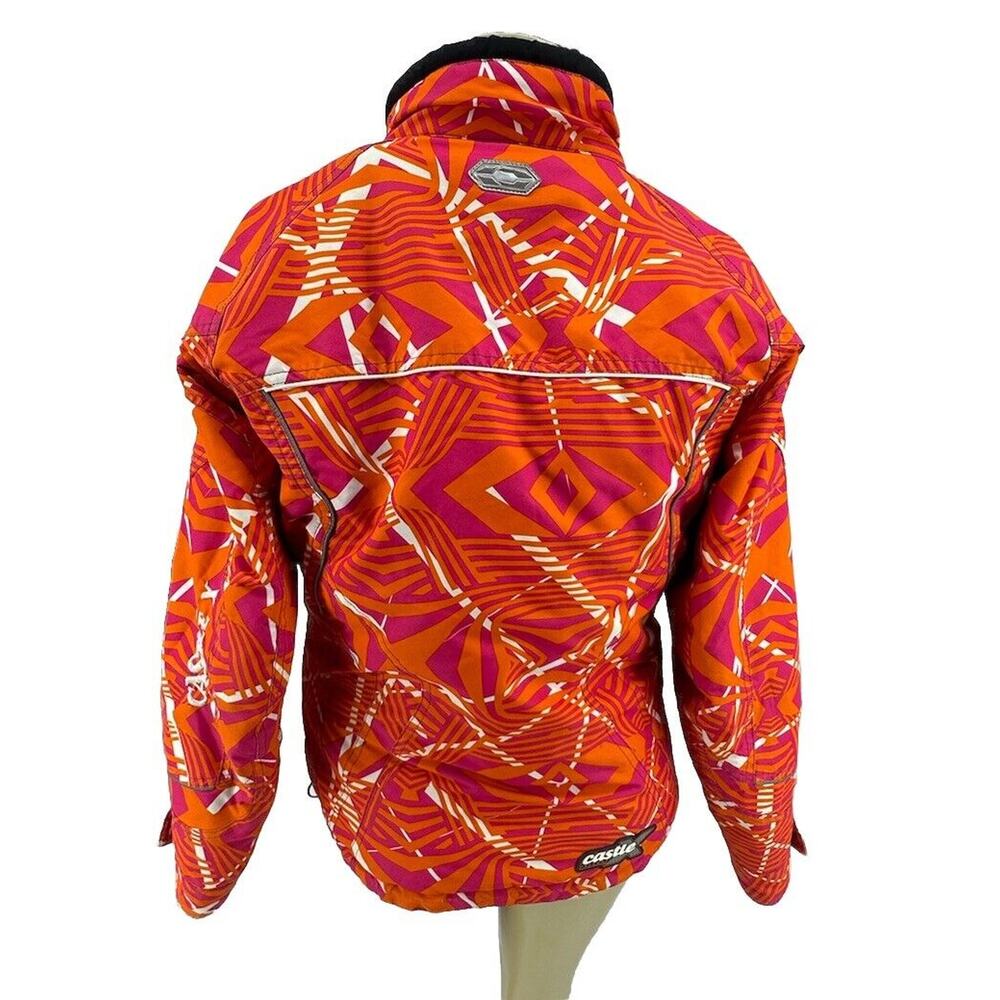 Castle X Racewear Women Medium Snowmobile Jacket Coat Quilt Lined Zip Up CLT - Picture 5 of 12
